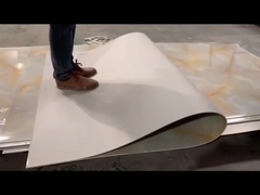 Dekoracja wnętrz Panel ścienny Tło Powłoka UV Arkusz marmuru PVC